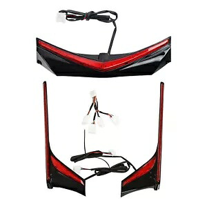 リアフェンダーティップランブレーキ垂直 LED ライトホンダ GL1800 F6B 12-17 新しい Rear Fender Tip Run Brake Vertical LED Light Fit For Honda GL1800 F6B 12-17 New 【並行輸入品】