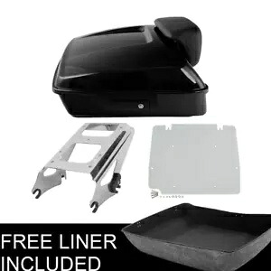 みじん切りトランクパッドマウントベースプレートハーレーツアーパックロードグライド2009-13 12に適合 Chopped Trunk Pad Mount Base Plate Fit For Harley Tour Pak Road Glide 2009-13 12 【並行輸入品】
