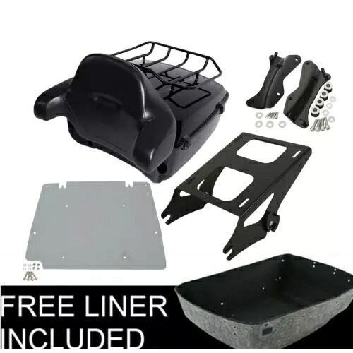 キングパック トランクプレートラックパッド ドッキング ハーレーツアーパック ストリートグライド 2014年以降用 King Pack Trunk Plate Rack Pad Docking For Harley Tour Pak Street Glide 2014-Up 【並行輸入品】