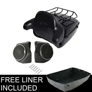 キングパック トランク ラゲッジ ラック パッド スピーカー ハーレー ツアー パック ロード グライド 2014 以降用 King Pack Trunk Luggage Rack Pad Speakers For Harley Tour Pak Road Glide 2014-Up 【並行輸入品】