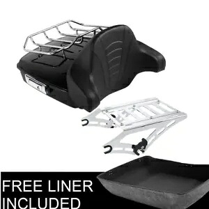 チョップドパック トランク バックレスト マウント ラック ハーレー エレクトラグライド 2014-2023 米国用 Chopped Pack Trunk Backrest Mount Rack Fit For Harley Electra Glide 2014-2023 US 【並行輸入品】