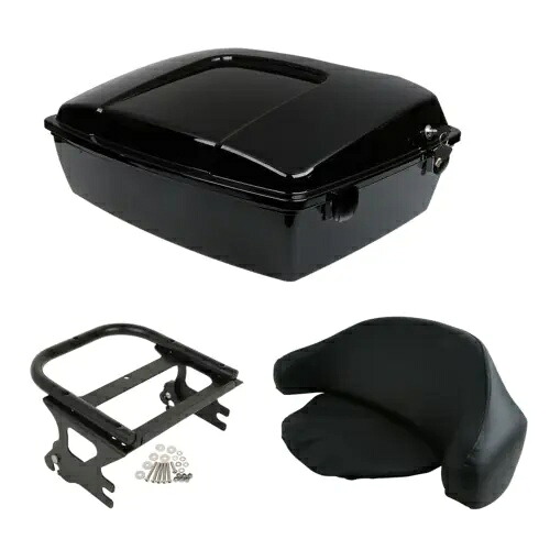 チョップドパック トランク バックレスト マウント ラック ハーレー ツーリング グライド 1997-2008 07 に適合 Chopped Pack Trunk Backrest Mount Rack Fit For Harley Touring Glide 1997-2008 07 【並行輸入品】 61,710円