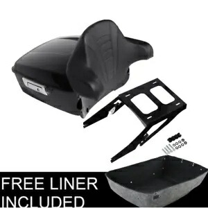 King トランクパッドマウントラック ハーレーツアーパック Pak Sport Glide 2018-Up ブラックに適合 King Trunk Pad Mount Rack Fit For Harley Tour Pack Pak Sport Glide 2018-Up Black 【並行輸入品】