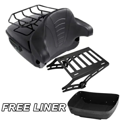 キングパック トランクパッドマウントラック ハーレーツアーパックツーリングロードキンググライド 14-Up用 King Pack Trunk Pad Mount Rack For Harley Tour Pak Touring Road King Glide 14-Up 【並行輸入品】