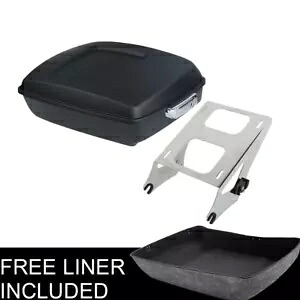 マットブラックチョップドパックトランクマウントハーレーツアーパックエレクトラグライド14-24用 Matt Black Chopped Pack Trunk Mount Fit For Harley Tour Pak Electra Glide 14-24 【並行輸入品】