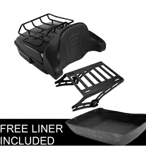 チョップドパック トランクパッドマウントラック ハーレーツアーパック ロードキング 2014-Up 15 ブラック用 Chopped Pack Trunk Pad Mount Rack For Harley Tour Pak Road King 2014-Up 15 Black 【並行輸入品】