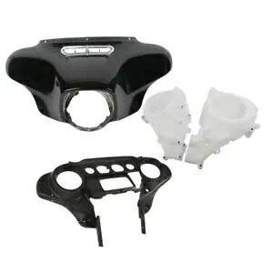 バットウィングインナーアウターフェアリングスピーカーカバーハーレーウルトラリミテッドトライグライド14+用 Batwing Inner Outer Fairing Speaker Cover For Harley Ultra Limited Tri Glide 14+ 【並行輸入品】