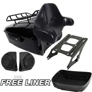 キングパック トランクパッドラック&スピーカー ハーレーツアーパック エレクトラグライド 2014-2023用 King Pack Trunk Pad Rack &Speakers For Harley Tour Pak Electra Glide 2014-2023 【並行輸入品】