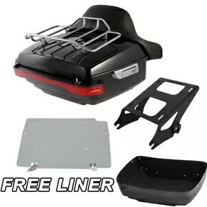 キングパック トランクパッドラック ライトマウントベースプレート ハーレーロードグライド 2014-23 米国用 King Pack Trunk Pad Rack Light Mount Base Plate For Harley Road Glide 2014-23 US 【並行輸入品】