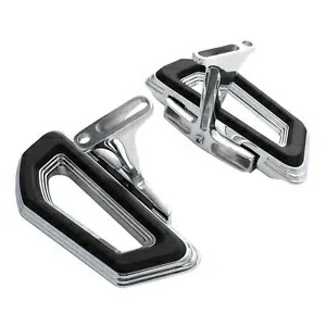 助手席フロアボード フットボード ハーレーツーリングストリート ロードグライド 93-23 クローム用 Passenger Floorboard Footboard For Harley Touring Street Road Glide 93-23 Chrome 【並行輸入品】