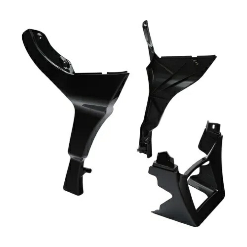 ビビッドブラックサイドフェアリングチンスポイラーハーレーツーリングロードグライドFLTR 17-Up用 Vivid Black Side Fairing Chin Spoilers For Harley Touring Road Glide FLTR 17-Up 【並行輸入品】