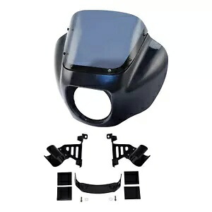 フェアリング フロントガラス & ブラケット ハーレー ソフテイル FXBB FXLR 18-Up ミッドナイト ブルーに適合 Fairing Windshield &Bracket Fit For Harley Softail FXBB FXLR 18-Up Midnight Blue 【並行輸入品】