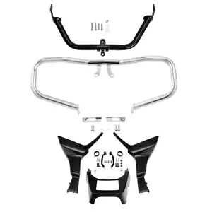 みじん切りエンジンガード & フェアリングマウントブラケットスポイラー ハーレー FLTR 2017-23 に適合 Chopped Engine Guard & Fairing Mount Bracket Spoiler Fit For Harley FLTR 2017-23 【並行輸入品】
