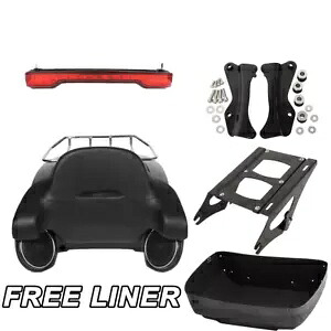 キングパック トランクバックレスト ライトラック スピーカー ドッキングキット ハーレーツーリング 14-23用 King Pack Trunk Backrest Light Rack Speaker Docking Kit For Harley Touring 14-23 【並行輸入品】