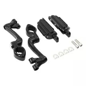 1.25インチ 調整可能なエンジンガード ハイウェイマウントフットペグ ハーレーツーリング米国用 1.25\