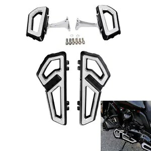 フロント&リアフロアボードフットボードハーレーツーリンググライド1993-2024クロームに適合 Front & Rear FloorBoard Footboards Fit For Harley Touring Glide 1993-2024 Chrome 【並行輸入品】
