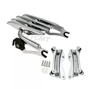 ステルス荷物ラック ドッキングハードウェアキット ハーレーロードグライド 14-22 クロームに適合 Stealth Luggage Rack Docking Hardware Kit Fit For Harley Road Glide 14-22 Chrome 【並行輸入品】
