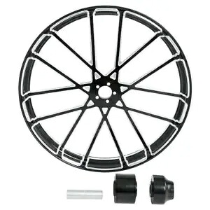 30 インチ フロント ホイール リム ハブ & シングルディスク ハーレー ツーリング ストリート グライド 08 以降に適合 30'' Front Wheel Rim Hub & Single Disc Fit For Harley Touring Street Glide 08-Up 【並行輸入品】