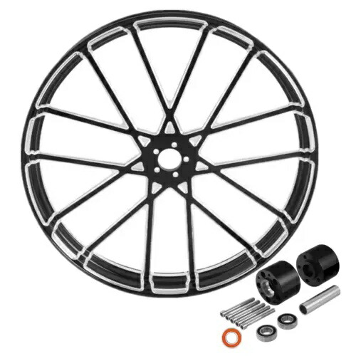 30 インチ フロント ホイール リム ハブ デュアル ディスク ハーレー ストリート ロード グライド 2008-Up ABS に適合 30'' Front Wheel Rim Hub Dual Disc Fit For Harley Street Road Glide 2008-Up ABS 【並行輸入品】