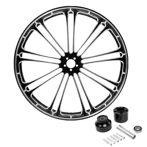 26 インチ x 3.5 インチ フロント ホイール リム シングル ディスク ハブ ハーレー ロード グライド キング 08-24 に適合 26'' x 3.5''Front Wheel Rim Single Disc Hub Fit For Harley Road Glide King 08-24 【並行輸入品】