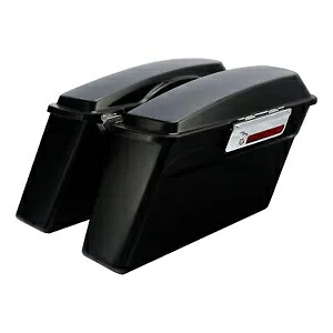 マットブラックハードサドルバッグトランクフィットハーレーツーリングエレクトラグライド 94-13 12 Matte Black Hard Saddle Bags Trunk Fit For Harley Touring Electra Glide 94-13 12 【並行輸入品】