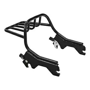 ブラック ツーアップ 荷物取り付けラック ハーレー FLSB FXLR FXLRS FXLRST 2018-Up に適合 Black Two-Up Luggage Mounting Rack Fit For Harley FLSB FXLR FXLRS FXLRST 2018-Up 【並行輸入品】