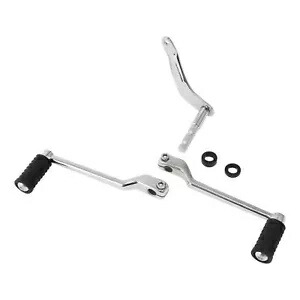 クロームヒールトウシフトレバーペダルシフターロッドレバーハーレーソフテイル07-17用 Chrome Heel Toe Shift Lever Pedal Shifter Rod Lever Fit For Harley Softail 07-17 【並行輸入品】