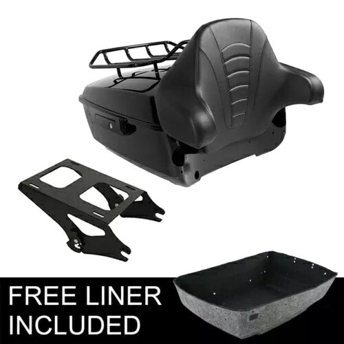 ブラックキング トランクパッド取り付けラック ハーレーツーリングツアーパックパック14-2024に適合 Black King Trunk Pad Mounting Rack Fit For Harley Touring Tour Pak Pack 14-2024 【並行輸入品】
