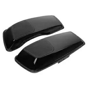 ビビッドブラックサドルバッグ蓋 6x9 インチスピーカーグリルハーレーロードグライド 2014-24 に適合 Vivid Black Saddlebag Lid 6x9'' Speakers Grill Fit For Harley Road Glide 2014-24 【並行輸入品】