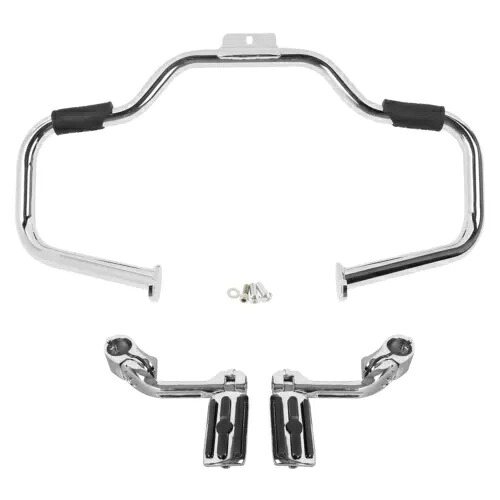 口ひげエンジンガードハイウェイバーフットペグペグハーレーソフテイル 2000-2017 に適合 Mustache Engine Guard Highway Bar Footpegs Pegs Fit For Harley Softail 2000-2017 【並行輸入品】