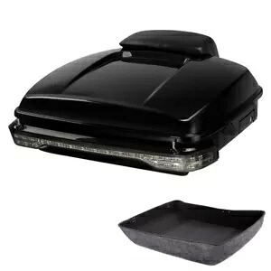 みじん切りパック トランク バックレスト テール LED ライト ハーレー ストリート グライド 2014-2024 に適合 Chopped Pack Trunk Backrest Tail LED Light Fit For Harley Street Glide 2014-2024 【並行輸入品】