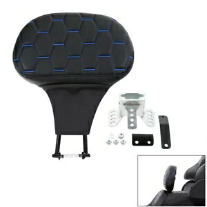 ブラックドライバーバックレストパッドハーレーツーリング CVO ロードグライドトライク 1988-2023 に適合 Black Driver Backrest Pad Fit For Harley Touring CVO Road Glide Trike 1988-2023 【並行輸入品】