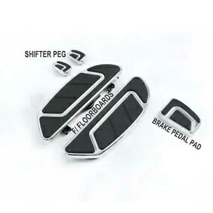 クロームドライバーフロアボードブレーキペダルシフトペグハーレーストリートグライド86-23用 Chrome Driver Floorboard Brake Pedal Shift Peg Fit For Harley Street Glide 86-23 【並行輸入品】