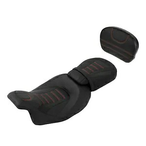 運転席助手席&シーシーバーバックレスト ハーレーロードグライド 09-2023に適合 Driver Passenger Seats & Sissy Bar Backrest Fit For Harley Road Glide 09-2023 【並行輸入品】