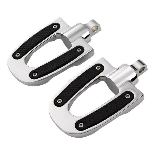 クロームフットペグペグフットレストオスマウントハーレーツーリングロードストリートグライド用 Chrome Footpeg Pegs Footrest Male Mount Fit For Harley Touring Road Street Glide 【並行輸入品】