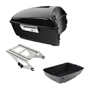 キングパック トランクマウントラック ハーレーツーリングツアーパックストリートグライド2014-24に適合 King Pack Trunk Mount Rack Fit For Harley Touring Tour Pak Street Glide 2014-24 【並行輸入品】