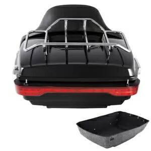 キングパック トランク LED ブレーキ テール ライト パッド ハーレー ツアー パック ロード キング 14-24 に適合 King Pack Trunk LED Brake Tail Light Pad Fit For Harley Tour Pak Road King 14-24 【並行輸入品】