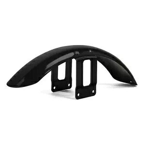 ブラックフロントフェンダーマッドガードカバーハーレースポーツスターアイアン 1200 883 XL1200 に適合 Black Front Fender Mudguard Cover Fit For Harley Sportster Iron 1200 883 XL1200 【並行輸入品】