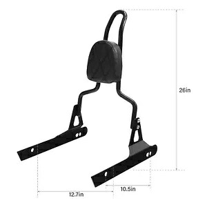 取り外し可能な助手席背もたれシーシーバー ハーレーダイナ ローライダー 2006-2017 に適合 Detachable Passenger Backrest Sissy Bar Fit For Harley Dyna Low Rider 2006-2017 【並行輸入品】 41,470円