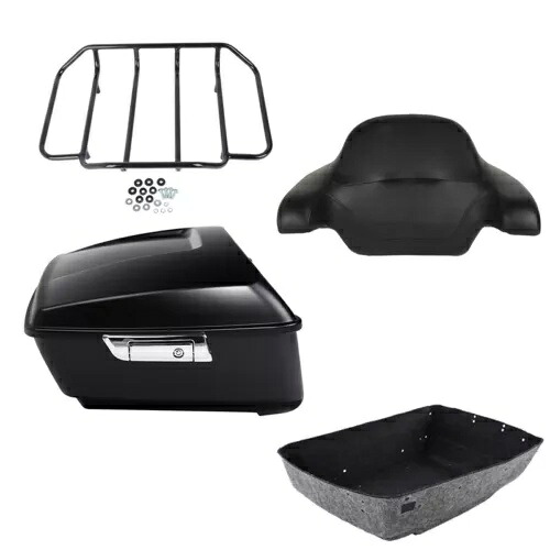 キングパック トランク背もたれ荷物ラック ハーレーツーリングツアーパック 2014-2024 に適合 King Pack Trunk Backrest Luggage Rack Fit For Harley Touring Tour Pak 2014-2024 【並行輸入品】