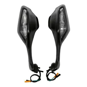 ブラック LED ターンシグナルバックミラーホンダ CBR1000RR 2017-2019 2018 に適合 Black LED Turn Signals Rearview Mirrors Fit For Honda CBR1000RR 2017-2019 2018 【並行輸入品】