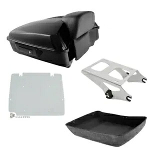 みじん切りトランクバックレスト 2 アップマウントプレートハーレーツアーパックツーリング 14-24 に適合 Chopped Trunk Backrest Two Up Mount Plate Fit For Harley Tour Pak Touring 14-24 【並行輸入品】
