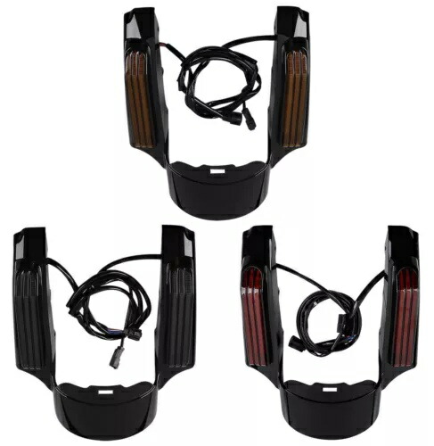リアフェンダー筋膜 LED ライトハーレーツーリングロードキングストリートグライド 2014-2024 Rear Fender Fascia LED Light For Harley Touring Road King Street Glide 2014-2024 【並行輸入品】