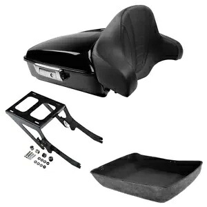 チョップドパック トランク 荷物 バックレスト マウント ハーレー ヘリテージ クラシック 18-24 に適合 Chopped Pack Trunk Luggage Backrest Mount Fits For Harley Heritage Classic 18-24 【並行輸入品】