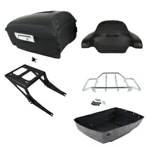 マットキングパック トランク背もたれマウントラック ハーレーツアーパック ファットボーイ 2008-17用 Matte King Pack Trunk Backrest Mount Rack Fit For Harley Tour Pak Fatboy 2008-17 【並行輸入品】