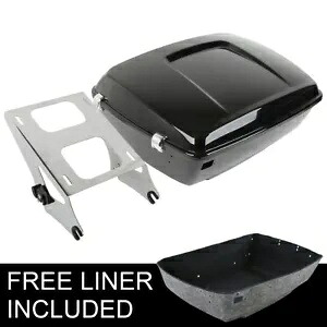 キングパック 荷物トランク 2Up マウントラック付き ハーレーツアーパックツーリング 14-Up に適合 King Pack Luggage Trunk W/2Up Mount Rack Fit For Harley Tour Pak Touring 14-Up 【並行輸入品】