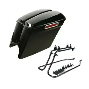 ハードサドルバッグ 変換ブラケット付き ハーレー ソフテイル ヘリテージ 1986-2013 に適合 Hard Saddlebag W/ Conversion Brackets Fit For Harley Softail Heritage 1986-2013 【並行輸入品】