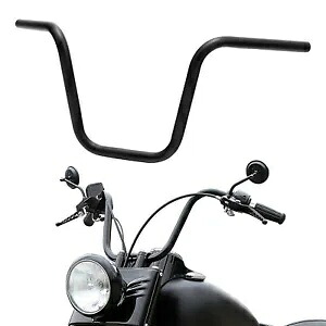 12インチ ライズ 1インチ エイプ ハンドルバー ハンドルバー ハーレースポーツスター XL883 1200 ソフテイルに適合 12\