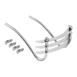 クローム フロントフェンダー トリム バンパー グリル付き ハーレー ソフテイル FXST に適合 Chrome Front Fender Trim Bumper with Grill Fit For Harley Softail FXST 【並行輸入品】
