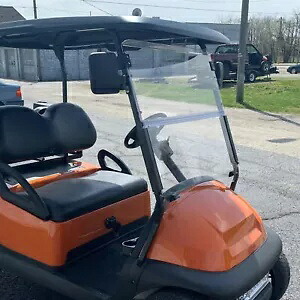 折りたたみクリアフロントガラスゴルフカートフロントガラスクラブカー先行 2004-up Folding Clear Windshield Golf Cart Windscreen For Club Car Precedent 2004-up 【並行輸入品】